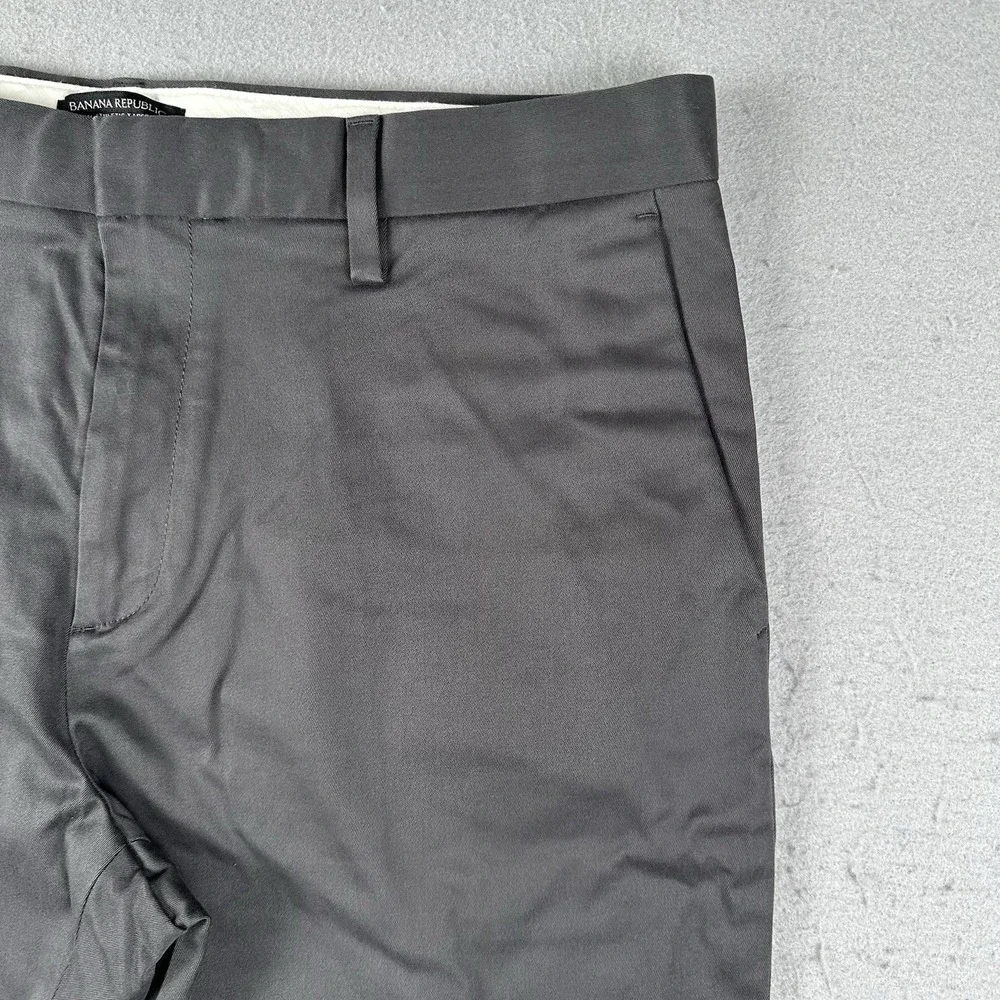Banana Republic Mason Athletic Tapered Fit Rapid Movement Pants‎ 35x30 Dark Gray